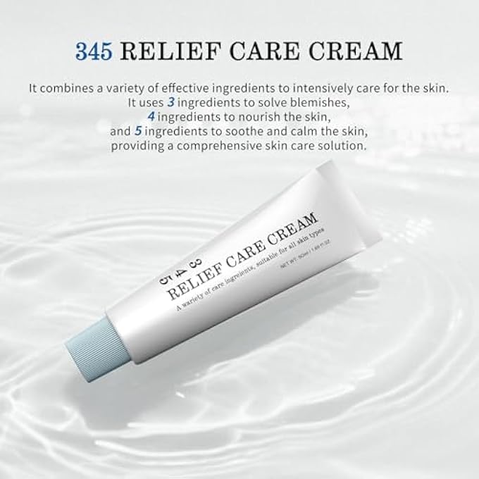 Getaria 345 RELIEF CREAM, ANTI-OXIDATION CREAM, SOOTHING FACE MOISTURISER, SKIN BARRIER REPAIR,TO SOLVE SKIN DEFECTS AND MOISTURIZE - Image 4